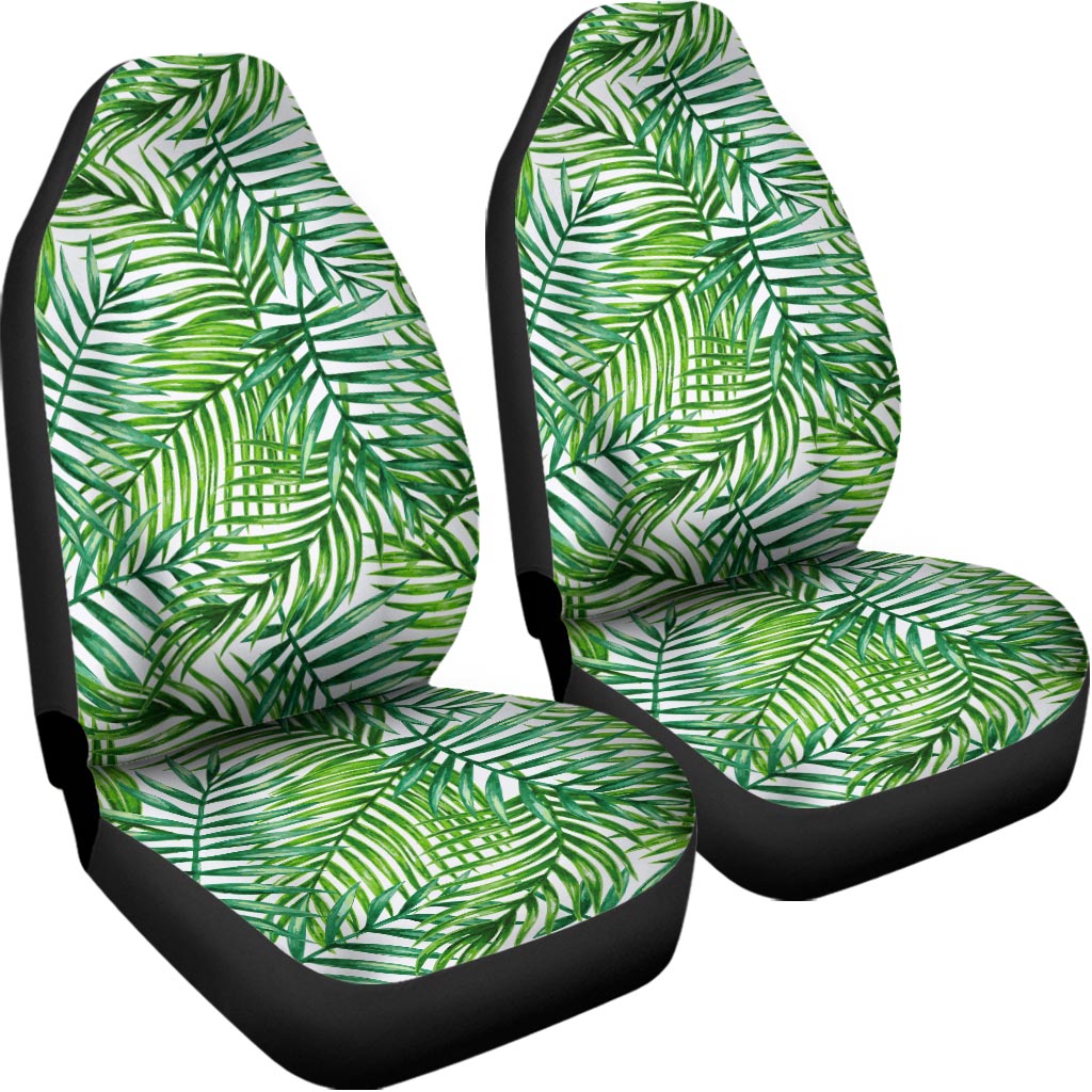 Exotic Tropical Leaf Pattern Print Universal Fit Car Seat Covers