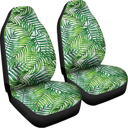Exotic Tropical Leaf Pattern Print Universal Fit Car Seat Covers
