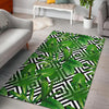 Exotic Tropical Leaves Pattern Print Area Rug GearFrost