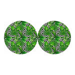 Exotic Tropical Leaves Pattern Print Car Coasters