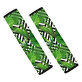 Exotic Tropical Leaves Pattern Print Car Seat Belt Covers
