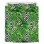 Exotic Tropical Leaves Pattern Print Duvet Cover Bedding Set