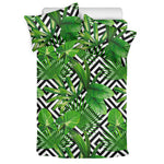 Exotic Tropical Leaves Pattern Print Duvet Cover Bedding Set