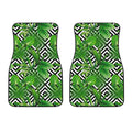 Exotic Tropical Leaves Pattern Print Front Car Floor Mats