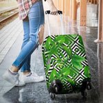 Exotic Tropical Leaves Pattern Print Luggage Cover GearFrost