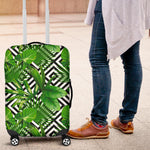 Exotic Tropical Leaves Pattern Print Luggage Cover GearFrost