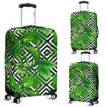 Exotic Tropical Leaves Pattern Print Luggage Cover GearFrost