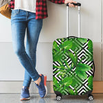 Exotic Tropical Leaves Pattern Print Luggage Cover GearFrost