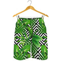 Exotic Tropical Leaves Pattern Print Men's Shorts