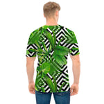 Exotic Tropical Leaves Pattern Print Men's T-Shirt