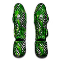 Exotic Tropical Leaves Pattern Print Muay Thai Shin Guards