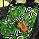 Exotic Tropical Leaves Pattern Print Pet Car Back Seat Cover
