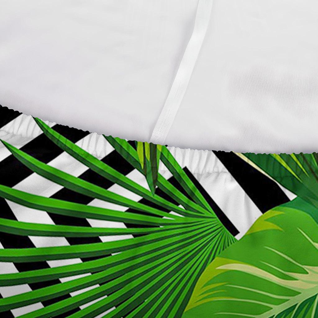 Exotic Tropical Leaves Pattern Print Sofa Cover