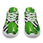 Exotic Tropical Leaves Pattern Print Sport Shoes GearFrost