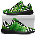 Exotic Tropical Leaves Pattern Print Walking Shoes