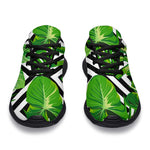 Exotic Tropical Leaves Pattern Print Sport Shoes GearFrost