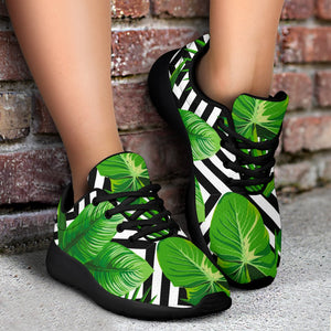 Exotic Tropical Leaves Pattern Print Sport Shoes GearFrost