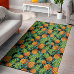 Exotic Tropical Pineapple Pattern Print Area Rug