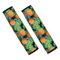 Exotic Tropical Pineapple Pattern Print Car Seat Belt Covers