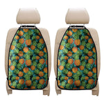 Exotic Tropical Pineapple Pattern Print Car Seat Organizers