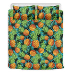 Exotic Tropical Pineapple Pattern Print Duvet Cover Bedding Set