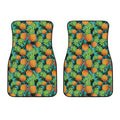 Exotic Tropical Pineapple Pattern Print Front Car Floor Mats