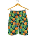Exotic Tropical Pineapple Pattern Print Men's Shorts