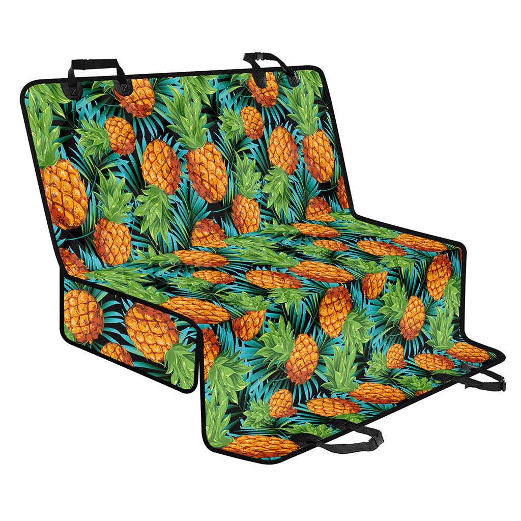 Exotic Tropical Pineapple Pattern Print Pet Car Back Seat Cover