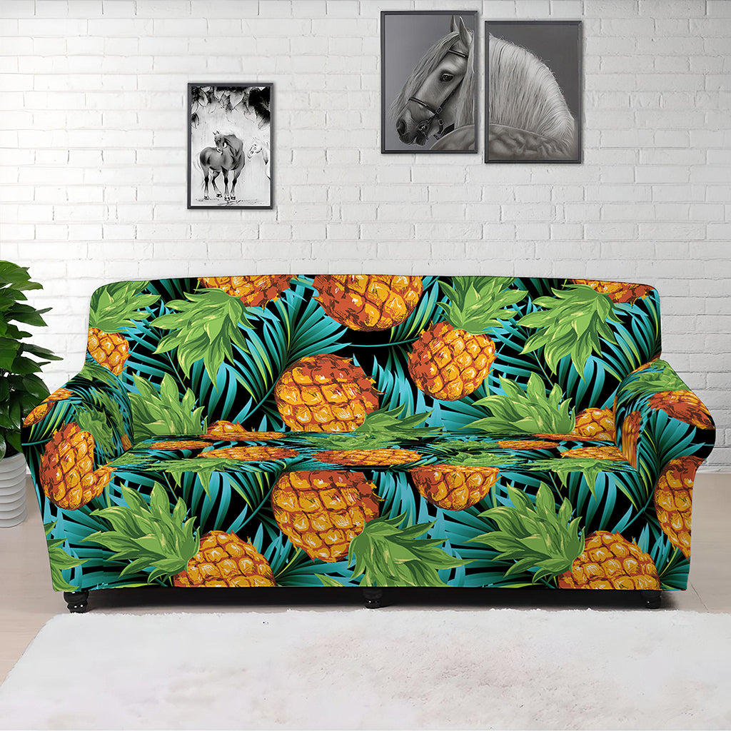 Exotic Tropical Pineapple Pattern Print Sofa Cover