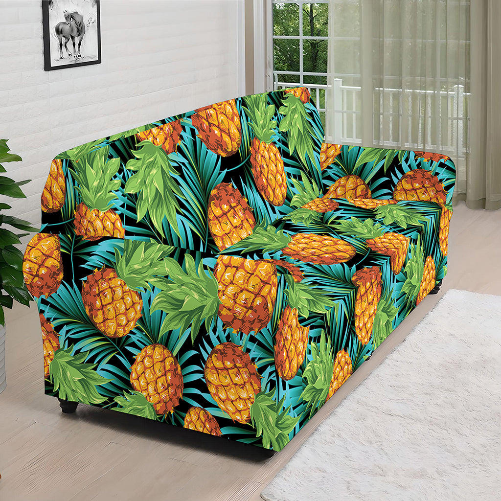 Exotic Tropical Pineapple Pattern Print Sofa Cover