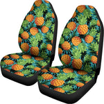 Exotic Tropical Pineapple Pattern Print Universal Fit Car Seat Covers