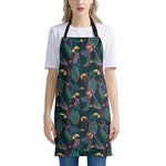 Exotic Tropical Toucan Pattern Print Apron