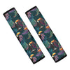 Exotic Tropical Toucan Pattern Print Car Seat Belt Covers