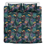 Exotic Tropical Toucan Pattern Print Duvet Cover Bedding Set