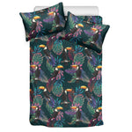 Exotic Tropical Toucan Pattern Print Duvet Cover Bedding Set