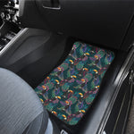 Exotic Tropical Toucan Pattern Print Front Car Floor Mats