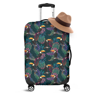 Exotic Tropical Toucan Pattern Print Luggage Cover