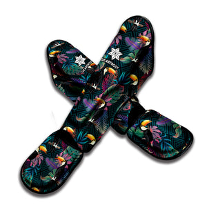 Exotic Tropical Toucan Pattern Print Muay Thai Shin Guard