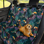 Exotic Tropical Toucan Pattern Print Pet Car Back Seat Cover