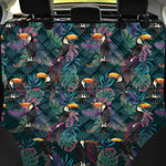 Exotic Tropical Toucan Pattern Print Pet Car Back Seat Cover