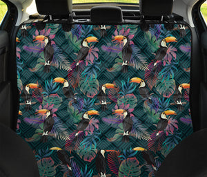 Exotic Tropical Toucan Pattern Print Pet Car Back Seat Cover