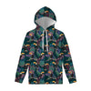 Exotic Tropical Toucan Pattern Print Pullover Hoodie