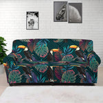Exotic Tropical Toucan Pattern Print Sofa Cover