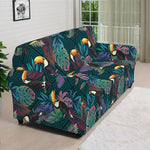 Exotic Tropical Toucan Pattern Print Sofa Cover