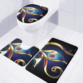 Eye Of Horus Amulet Print 3 Piece Bath Mat Set