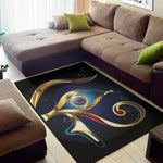 Eye Of Horus Amulet Print Area Rug