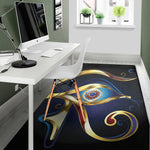 Eye Of Horus Amulet Print Area Rug
