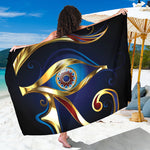 Eye Of Horus Amulet Print Beach Sarong Wrap
