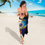 Eye Of Horus Amulet Print Beach Sarong Wrap