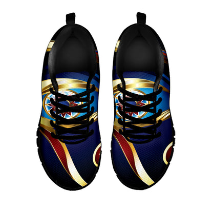 Eye Of Horus Amulet Print Black Sneakers